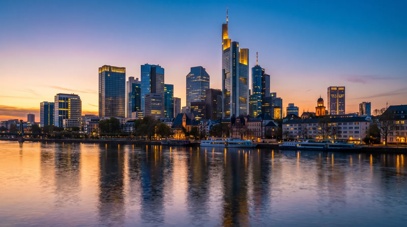Umzugsunternehmen in Frankfurt am Main – Frankfurter Skyline am Main